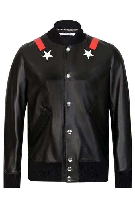 givenchy striped bomber jacket|givenchy leather bomber jacket.